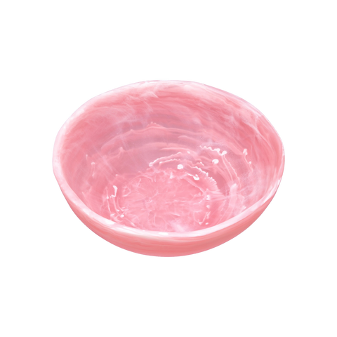 LARGE WAVE BOWL IN PINK SWIRL