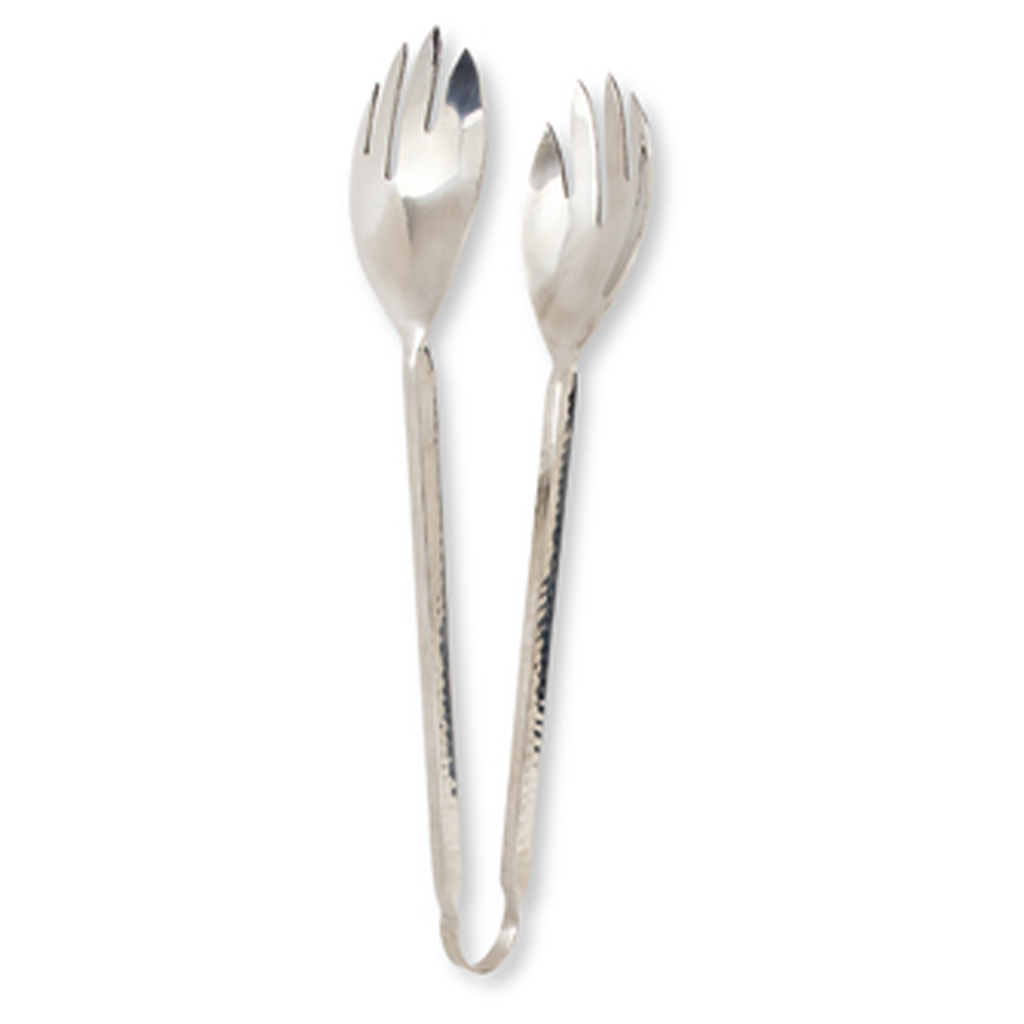 HAMMERED STAINLESS SALAD TONGS – shopadesso
