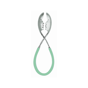 KISS STAINLESS TONGS WITH TURQUOISE HANDLE