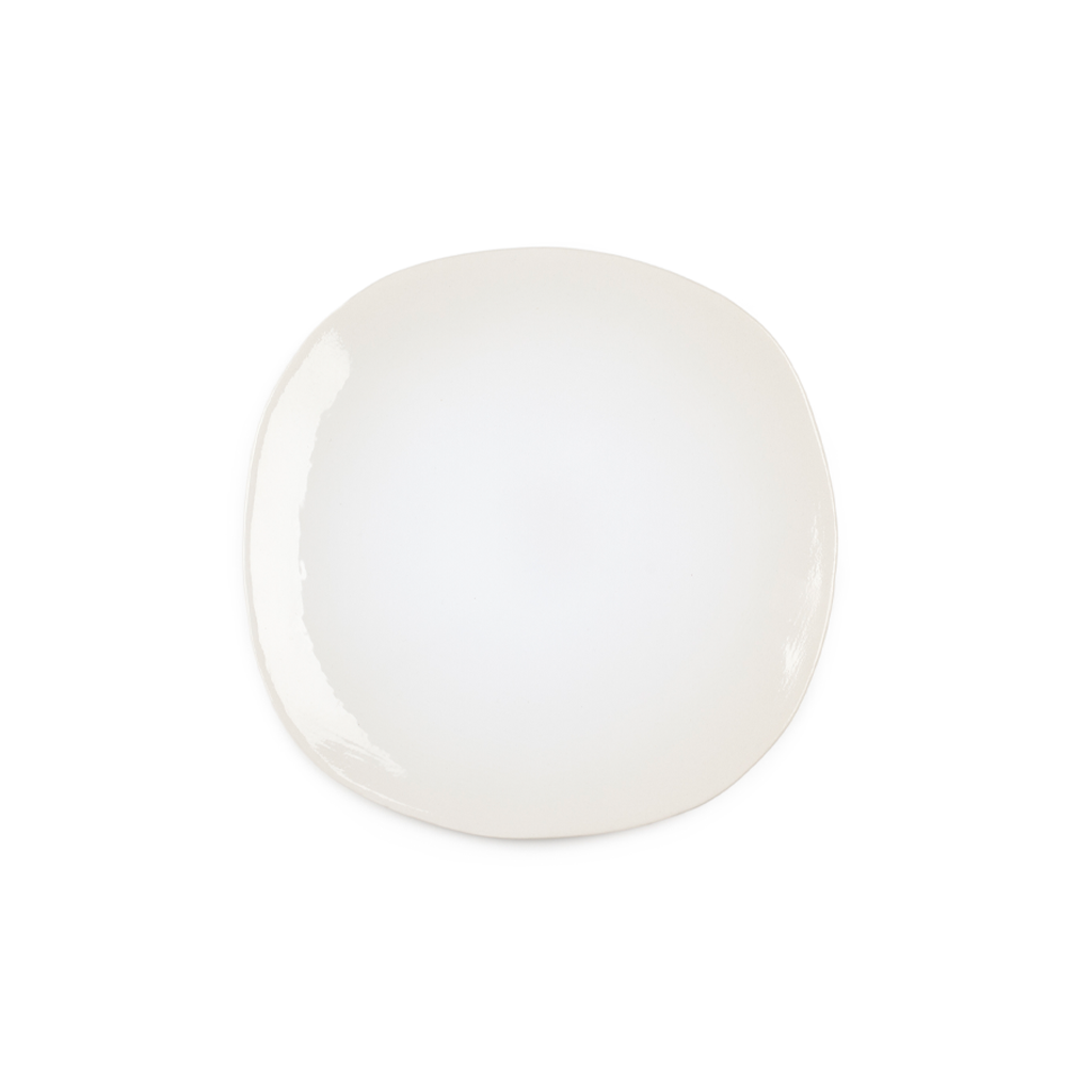 ORGANIC SALAD PLATE IN WHITE
