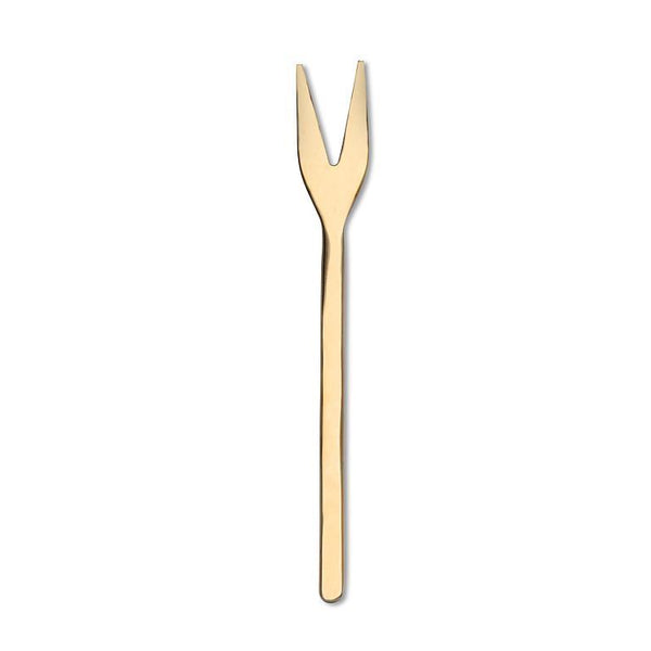 MODERN COCKTAIL FORK  IN GOLD