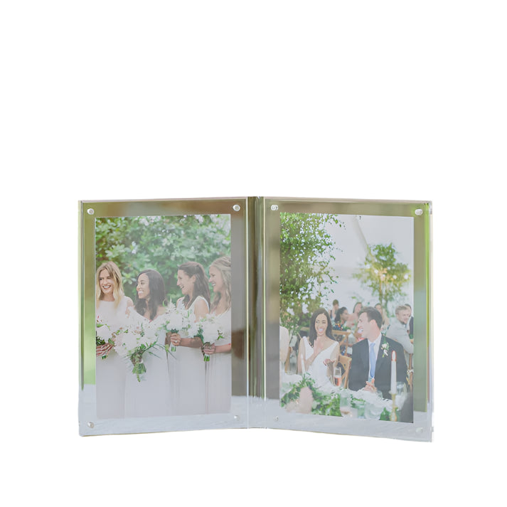 CLEAR ACRYLIC DOUBLE FRAME IN 5