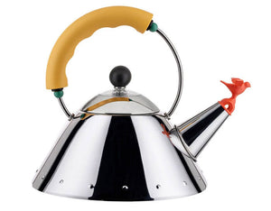 GRAVES TEA KETTLE WITH YELLOW HANDLE