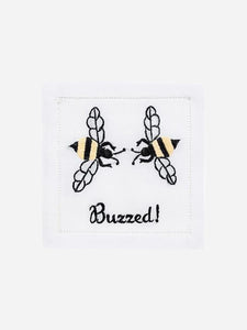 AUGUST MORGAN "BUZZED" COCKTAIL NAPKINS--GIFT BOXED SET OF 4