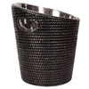 RATTAN ICE BUCKET IN BLACK