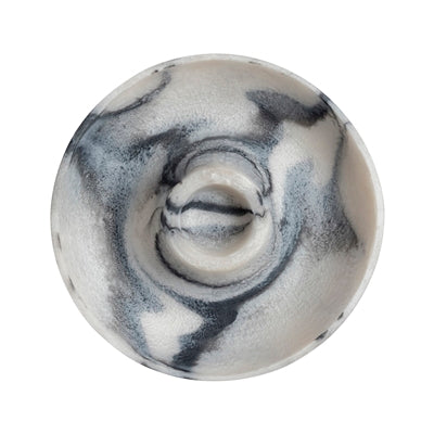 RESIN CHIP AND DIP RING IN GREY SWIRL
