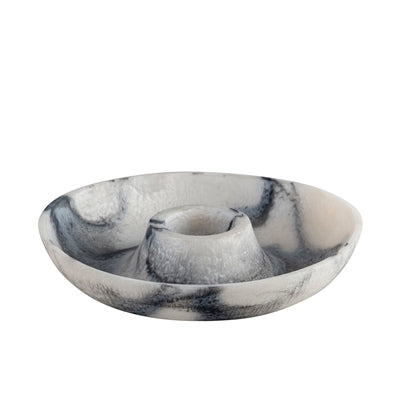 RESIN CHIP AND DIP RING IN GREY SWIRL