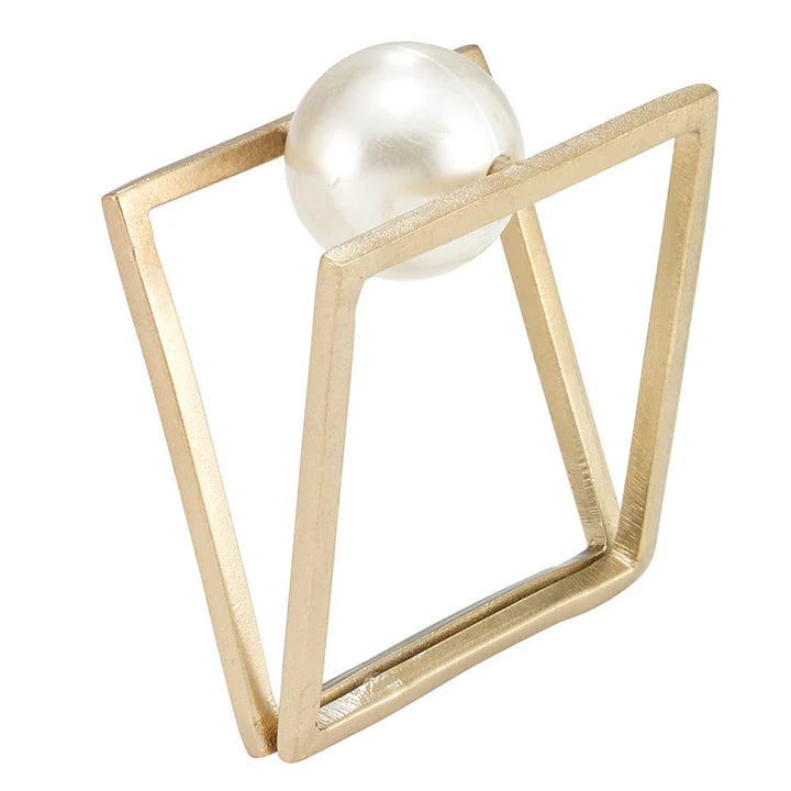 FLOATING PEARL NAPKIN RING