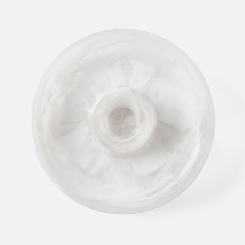 RESIN CHIP AND DIP RING IN WHITE SWIRL