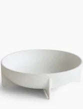 ROUND LARGE STANDING BOWL IN WHITE