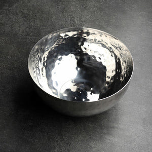 HAMMERED STAINLESS STEEL BOWL