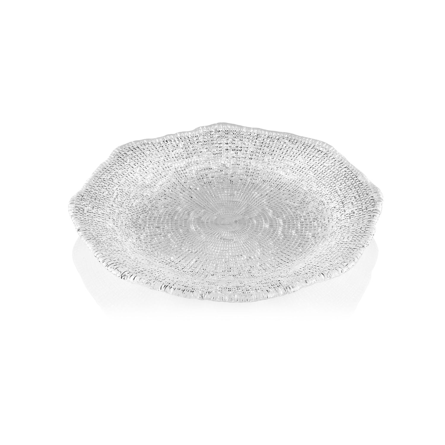 DIAMANTE DINNER PLATE IN CLEAR