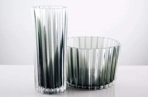 MATT KOLBRENER TALL THREADED VESSEL IN GREEN