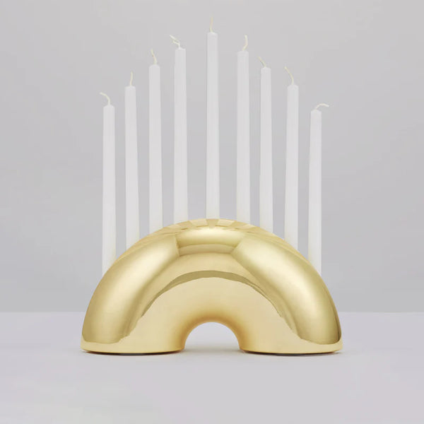 NOSH MENORAH IN BRASS