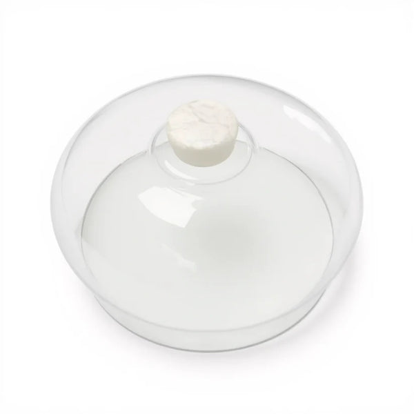 CLASSICAL CAKE DOME IN WHITE SWIRL