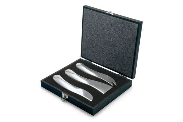 MIRROR FINISH CHEESE SET - 3 PIECE