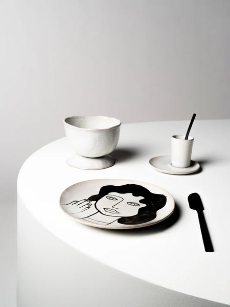 LA MERE SMALL FOOTED  BOWL IN WHITE