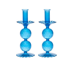 BELLA CANDLE HOLDERS IN GLASS