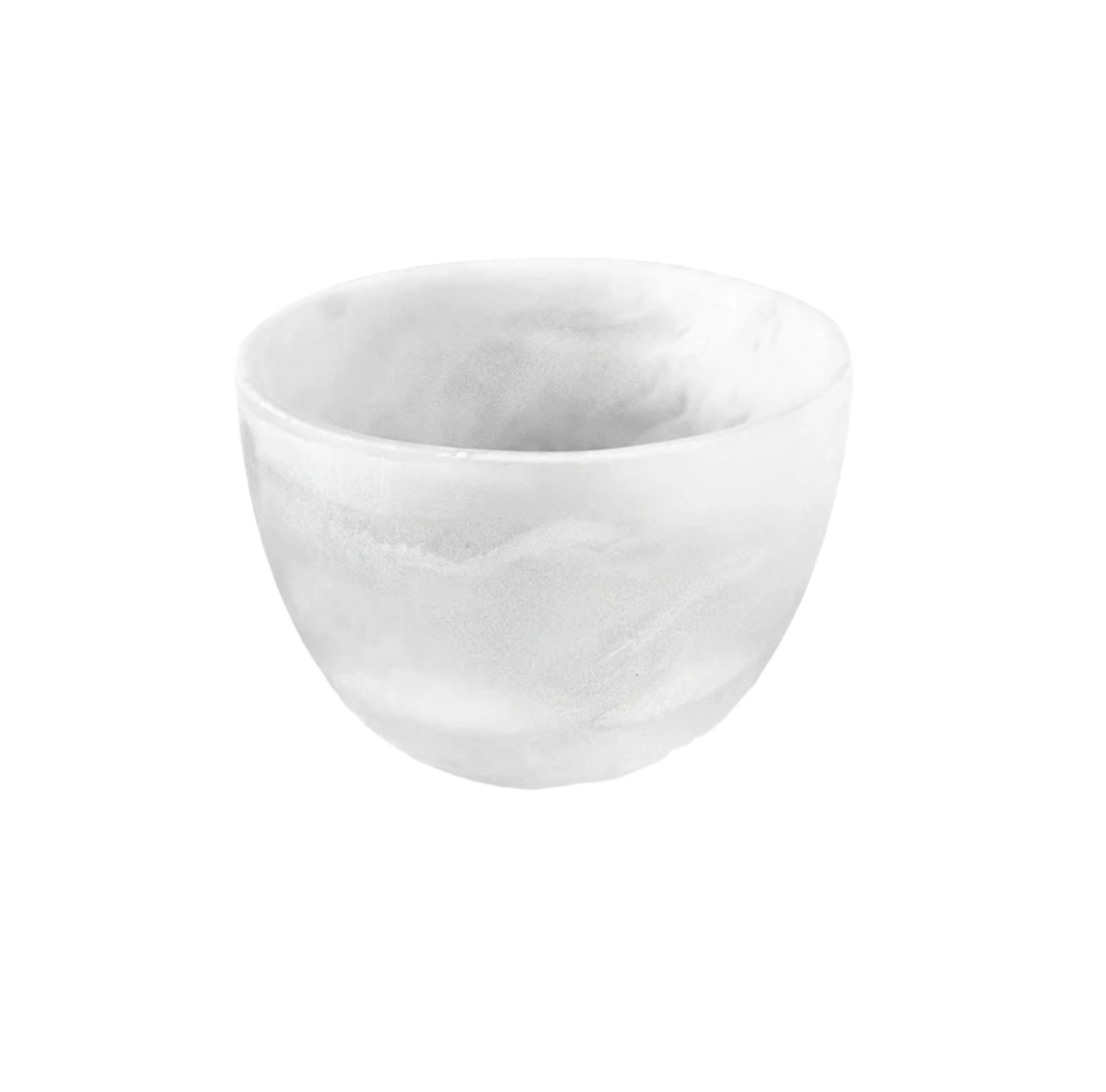 SMALL DEEP BOWL IN WHITE SWIRL