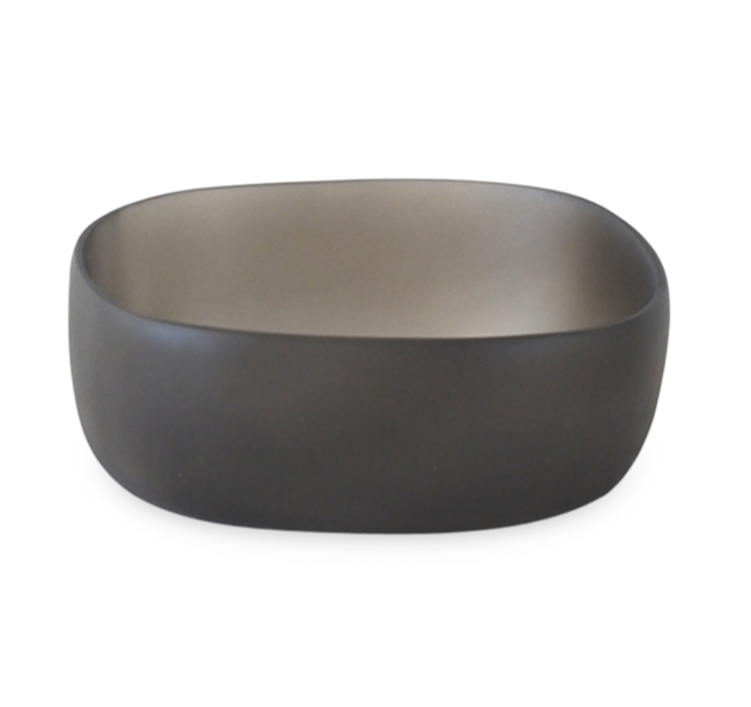 CUADRADO EXTRA LARGE BOWL IN DARK GREY