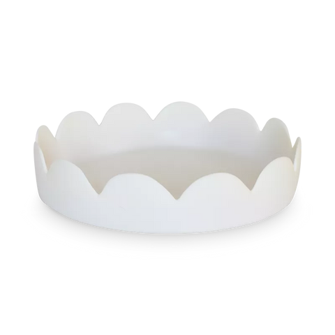 FLEUR LARGE TRAY IN WHITE