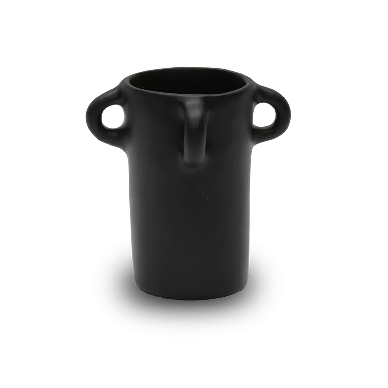SMALL LOOPY VASE IN BLACK