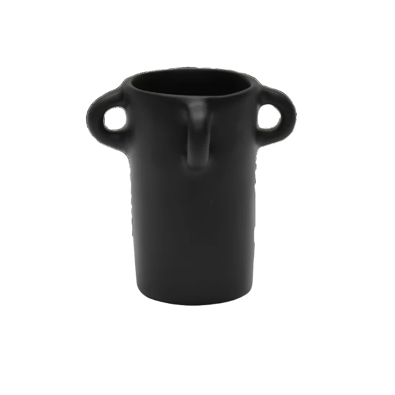 SMALL LOOPY VASE IN BLACK