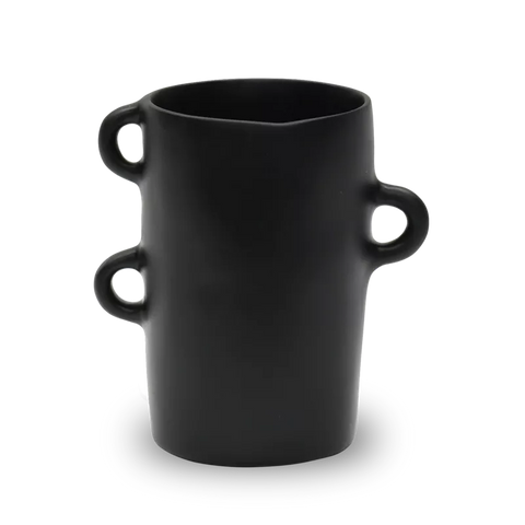 MEDIUM LOOPY VASE IN BLACK