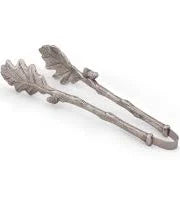 ACORN AND OAK LEAF PEWTER TONGS