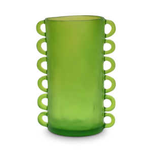 LARGE LOOPY VASE IN GREEN