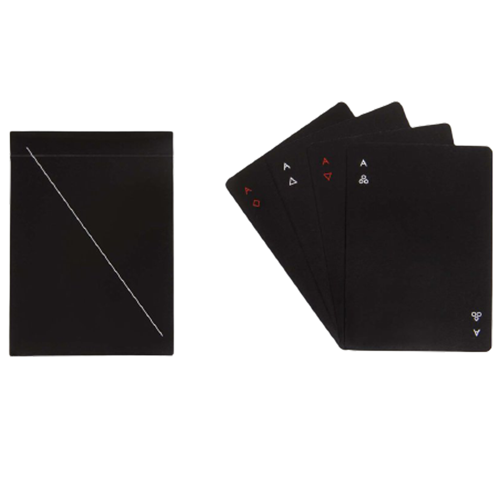 MINIMUM DESIGN PLAYING CARDS IN BLACK