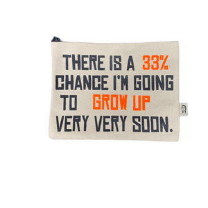 GROW UP 33% CANVAS POUCH