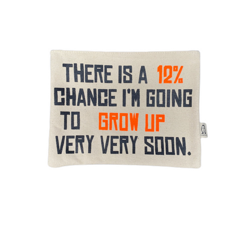 GROW UP 12% CANVAS POUCH