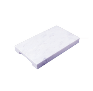 RECTANGULAR MARBLE CHEESE BOARD WITH HANDLE INSET