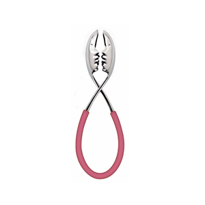 KISS STAINLESS TONGS WITH PINK HANDLE