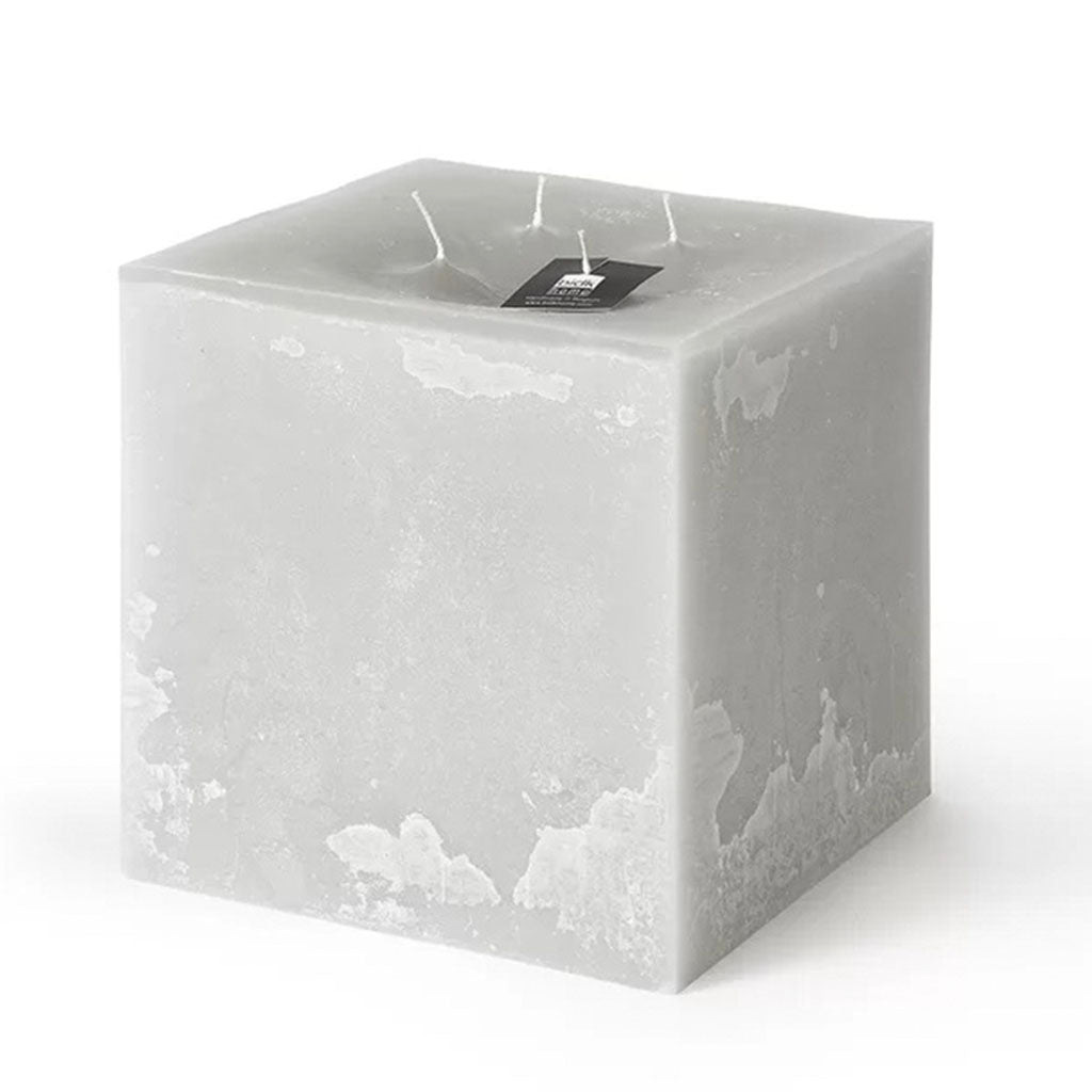 CANDLE CUBE WITH 4 WICKS IN LINEN