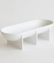 LONG STANDING BOWL IN WHITE