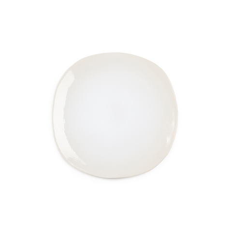 ORGANIC SALAD PLATE IN WHITE