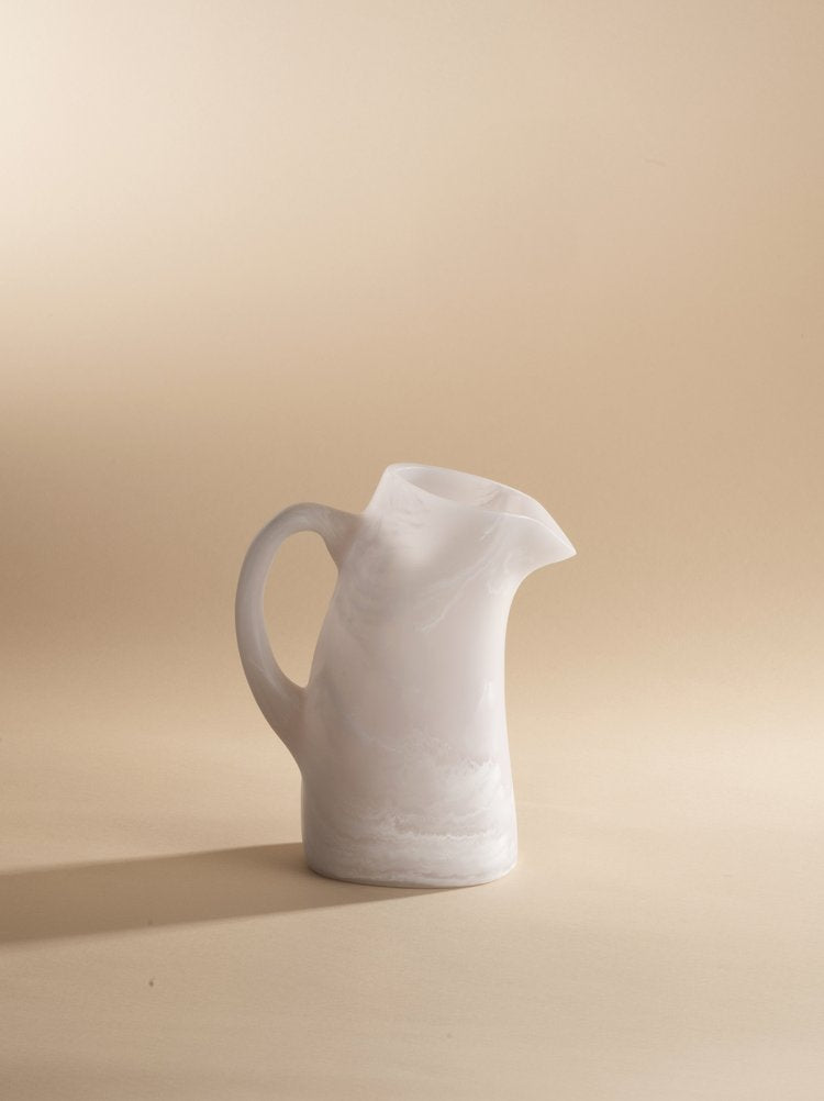 CHA CHA PITCHER IN ALABASTER