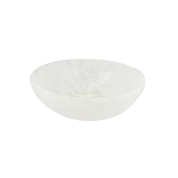NASHI HOME MEDIUM WAVE BOWL IN SOLID WHITE