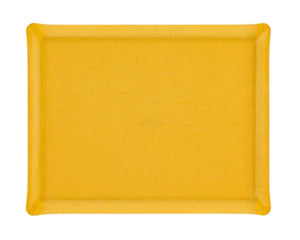 LAMINATE TRAY IN YELLOW LINEN