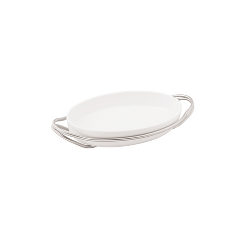 LIVING OVAL CASSEROLE WITH ANTICO FINISH