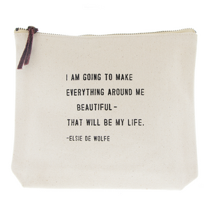 EVERYTHING BEAUTIFUL CANVAS POUCH