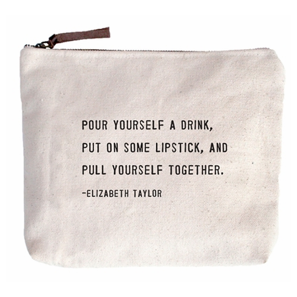 PULL YOURSELF TOGETHER CANVAS POUCH