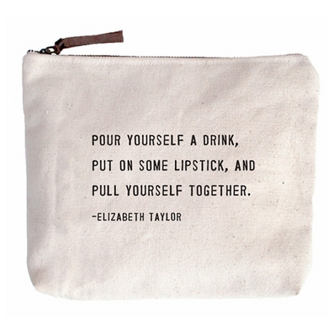 PULL YOURSELF TOGETHER CANVAS POUCH