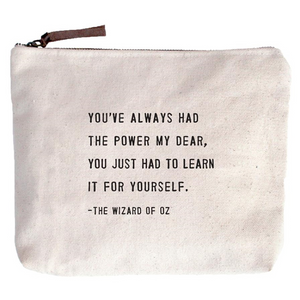 THE WIZARD OF OZ CANVAS POUCH