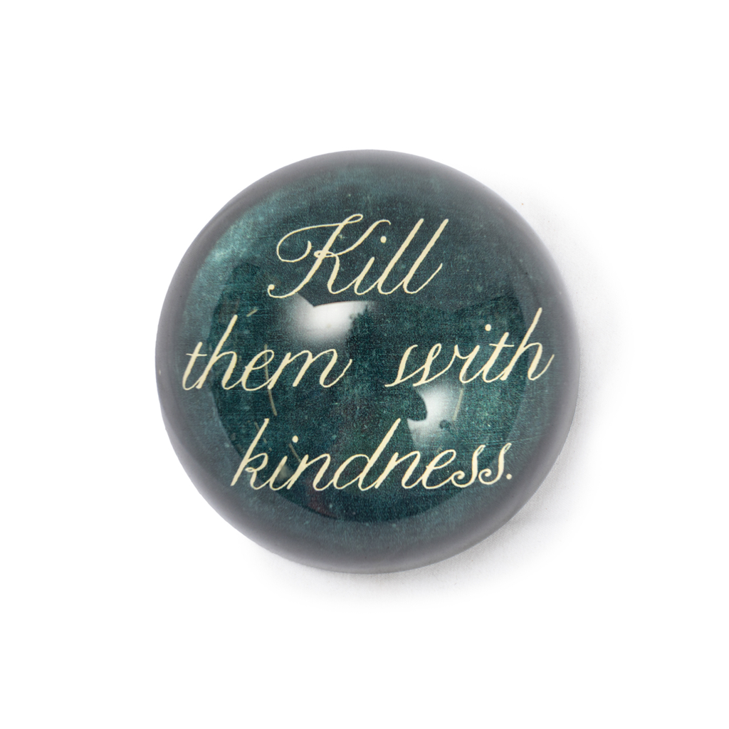 KILL THEM WITH KINDNESS PAPERWEIGHT