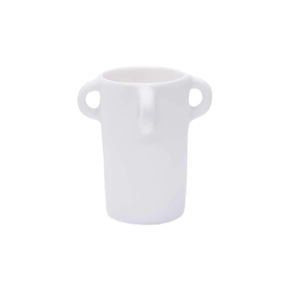 SMALL LOOPY VASE IN WHITE