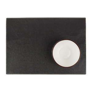 COATED PAPER PLACEMAT IN BLACK
