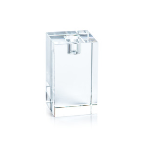 GLASS LARGE SQUARE CANDLE HOLDER